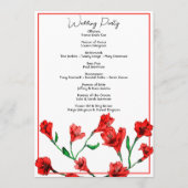 Hochzeit von Roter Flora Programm (Rückseite)