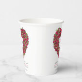 Hochzeit von Rottuppchen-Blume Pappbecher (Rechts)