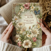 Hochzeit von Royal Viktorianisch Floral Ornaments Einladung