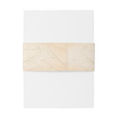 Hochzeit von rustikalen Holzblumen Einladungsbanderole (Rückseitenbeispiel)