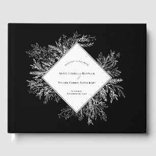 Hochzeit von Schwarz und Weiß Gästebuch