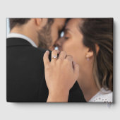 Hochzeit von Schwarz-Weiß-Foto Gästebuch (Rückseite)