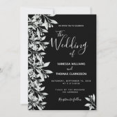 Hochzeit von Schwarzwurzeln Einladung (Vorderseite)