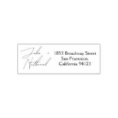 Hochzeit von Script-Rücksendeadressen Permastempel (Design)