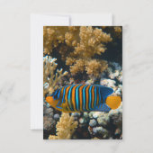 Hochzeit von Seefischöfen Nautical Coastal Beach RSVP Karte (Rückseite)