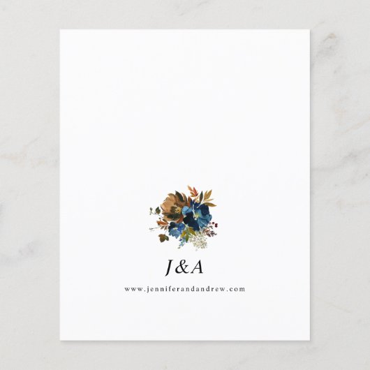 Hochzeit von Seestreitkräften, Orangen und Braunen (Rückseite)