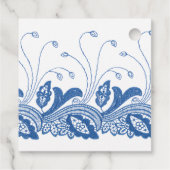 Hochzeit von Seestreitkräften und Lila Vintagen Fl Geschenkanhänger (Rückseite)