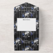 Hochzeit von Seestreitkräften und Silberbarsch All In One Einladung (Außenbereich)