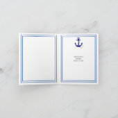 Hochzeit von Segel- oder Seglern Einladung (Innenseite)