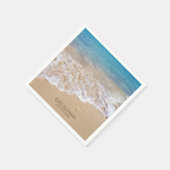 Hochzeit von Segel- und Seeschwalben Serviette (Ecke)