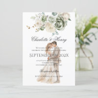 Hochzeit von Silhouette und Braut