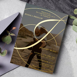 Hochzeit von Skriptampero und Foto-Kalligrafie Folieneinladung