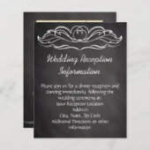 Hochzeit von Slate Chalkboard (Vorne/Hinten)