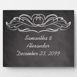 Hochzeit von Slate Chalkboard Fotoplatte