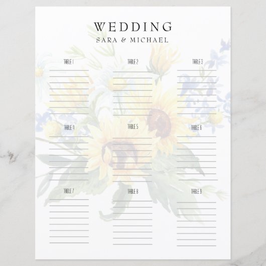 Hochzeit von Sonnenblumen in Bloom (Vorderseite)