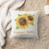 Hochzeit von Sonnenblumen Kissen (Decke)