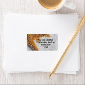 Hochzeit von Starfish in Sand Beach Adressaufkleber (Insitu)