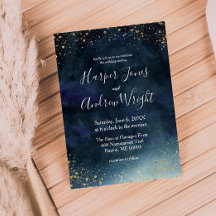 Hochzeit von Starry Night Navy Gold