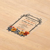 Hochzeit von Steampunk Gears und Blume Acryleinladungen (Ablage )