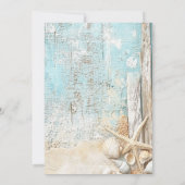 Hochzeit von Strandsternenfischen retten das Datum Save The Date (Rückseite)