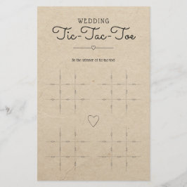 Hochzeit von Tic-Tac-Toe mit Herz-Tisch-Spiel