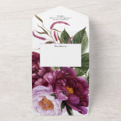 Hochzeit von tiefer Velvet-Flora in einer Einladun All In One Einladung (Außenbereich)