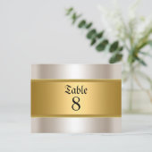 Hochzeit von Tischnummern (Stehend Vorderseite)