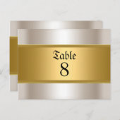 Hochzeit von Tischnummern (Vorne/Hinten)