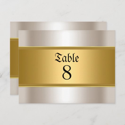 Hochzeit von Tischnummern (Vorne/Hinten)