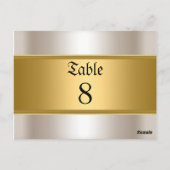 Hochzeit von Tischnummern (Rückseite)