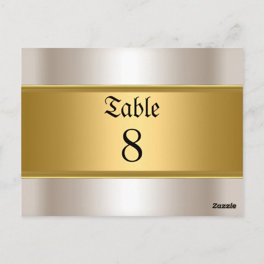 Hochzeit von Tischnummern (Rückseite)