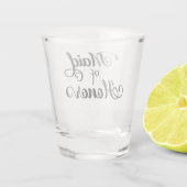 Hochzeit von Trauzeuginnen Schnapsglas (Rückseite)