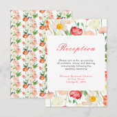 Hochzeit von Tulips und Daffodils Begleitkarte (Vorne/Hinten)