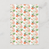 Hochzeit von Tulips und Daffodils Begleitkarte (Rückseite)