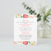 Hochzeit von Tulips und Daffodils Begleitkarte (Stehend Vorderseite)