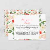 Hochzeit von Tulips und Daffodils Begleitkarte (Vorne/Hinten)