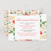 Hochzeit von Tulips und Daffodils Begleitkarte (Vorne/Hinten)