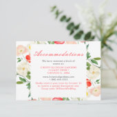 Hochzeit von Tulips und Daffodils Begleitkarte (Stehend Vorderseite)