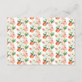 Hochzeit von Tulips und Daffodils Begleitkarte (Rückseite)