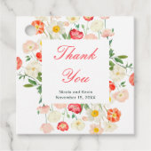 Hochzeit von Tulips und Daffodils Geschenkanhänger (Vorderseite)