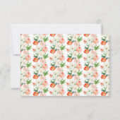 Hochzeit von Tulips und Daffodils RSVP Karte (Rückseite)