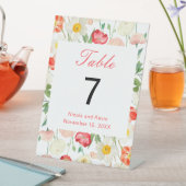 Hochzeit von Tulips und Daffodils Sockelschild (In Situ)