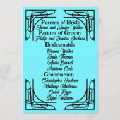 Hochzeit von Türkis in den 20er Jahren Programm (Rückseite)