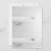 Hochzeit von Türkis und Korallen Einladung (Rückseite)