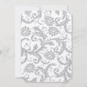 Hochzeit von Ultimate Gray Illuminating Yellow Dam Einladung (Rückseite)