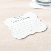 Hochzeit von Untersetzer (angewinkelt)