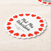 Hochzeit von Untersetzer mit Herzenslust (angewinkelt)