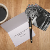 Hochzeit von Videokamera-Fotos Dankeskarte