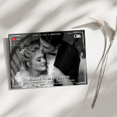 Hochzeit von Videokamera-Fotos Einladung
