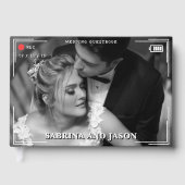 Hochzeit von Videokamera-Fotos Gästebuch (Vorderseite)